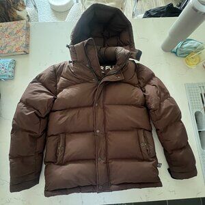 Aritzia Superpuff in Coffee Bean